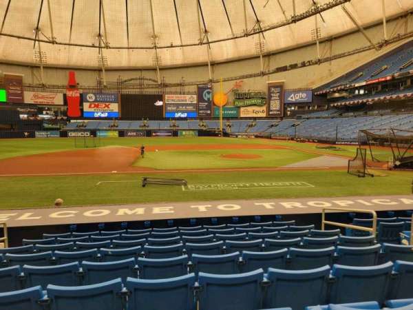 Tropicana Field, section: 115, row: t, seat: 5