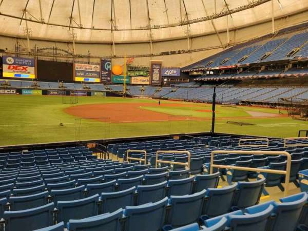 Tropicana Field, section: 123, row: t, seat: 5