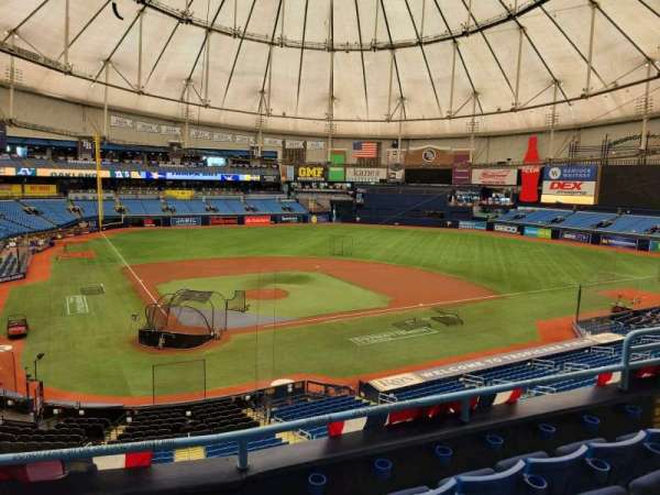 Tropicana Field, section: 206, row: d, seat: 8