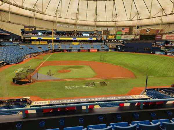 Tropicana Field, section: 210, row: d, seat: 11