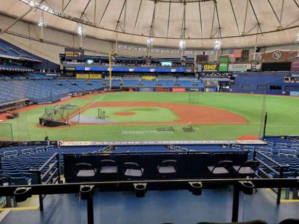 Tropicana Field, section: Club 114, row: rr, seat: 4