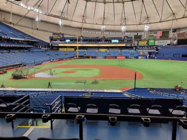 Tropicana Field, section: Club 118, row: rr, seat: 4