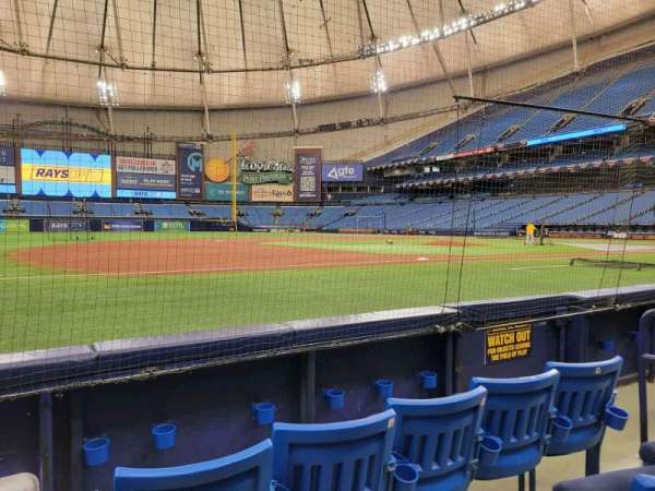 Tropicana Field, section: 121, row: d, seat: 5