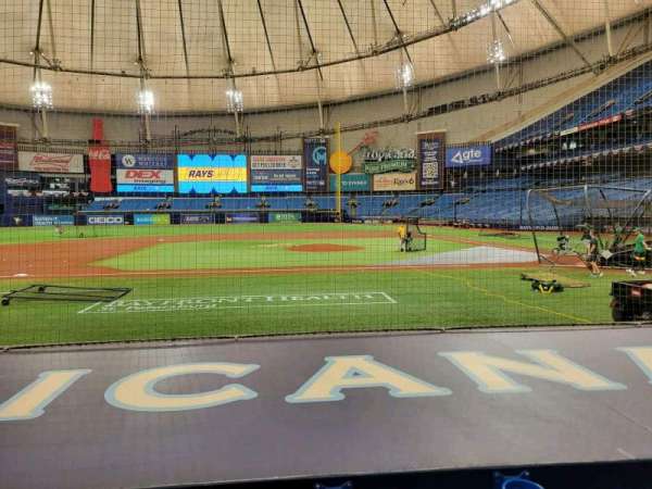 Tropicana Field, section: 113, row: L, seat: 5