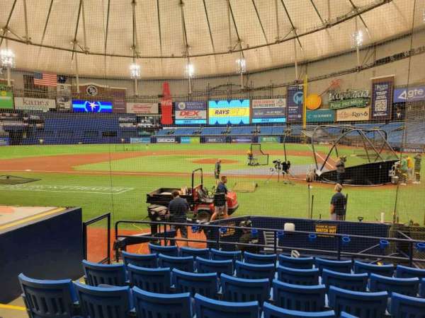 Tropicana Field, section: 109, row: n, seat: 5