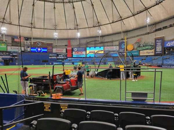Tropicana Field, section: 107, row: g, seat: 3