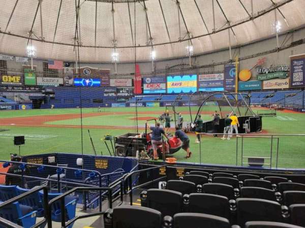 Tropicana Field, section: 107, row: L, seat: 5