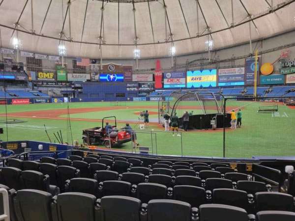 Tropicana Field, section: 105, row: n, seat: 4