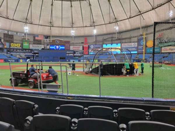 Tropicana Field, section: 103, row: g, seat: 8