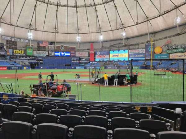 Tropicana Field, section: 103, row: L, seat: 4