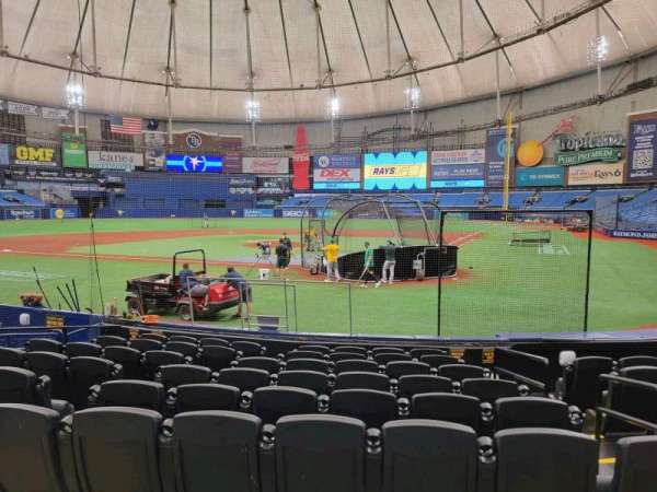Tropicana Field, section: 103, row: n, seat: 4