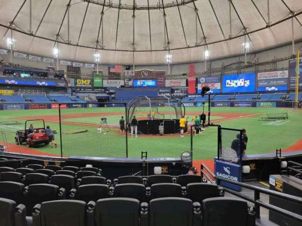 Tropicana Field, section: 101, row: n, seat: 3
