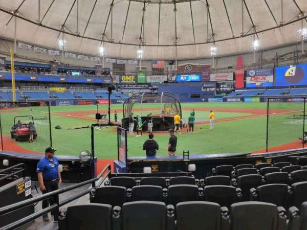 Tropicana Field, section: 102, row: n, seat: 3