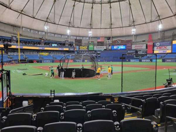 Tropicana Field, section: 104, row: l, seat: 3
