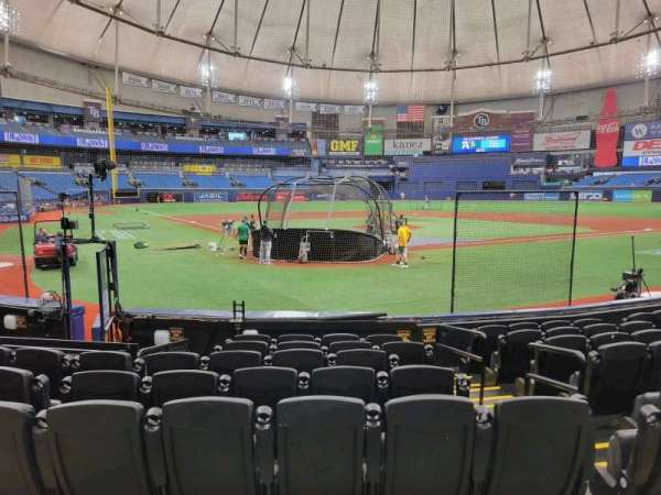 Tropicana Field, section: 104, row: n, seat: 4