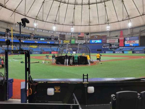 Tropicana Field, section: 104, row: h, seat: 4