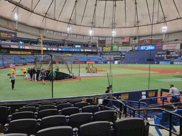 Tropicana Field, section: 108, row: l, seat: 3