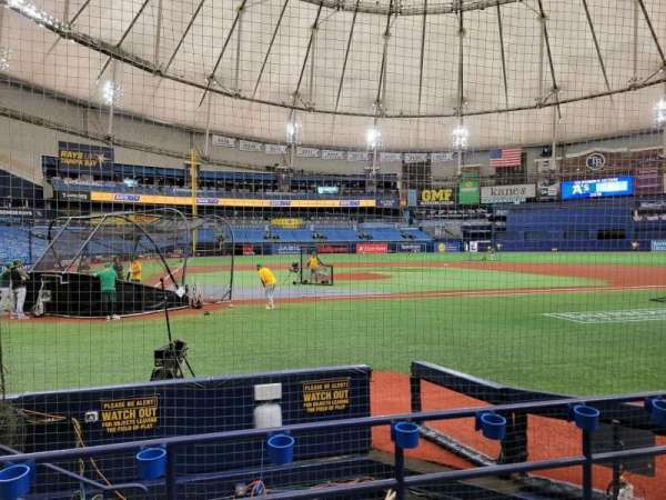 Tropicana Field, section: 110, row: j, seat: 5