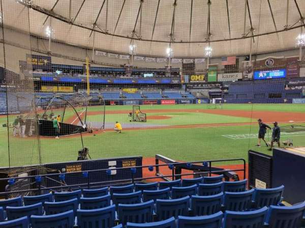 Tropicana Field, section: 110, row: n, seat: 5