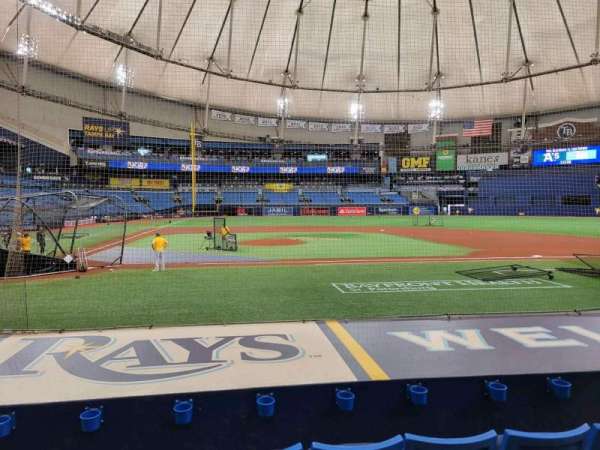 Tropicana Field, section: 112, row: n, seat: 5