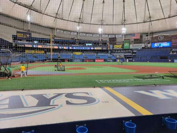 Tropicana Field, section: 112, row: l, seat: 5