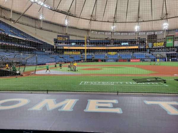 Tropicana Field, section: 114, row: l, seat: 5