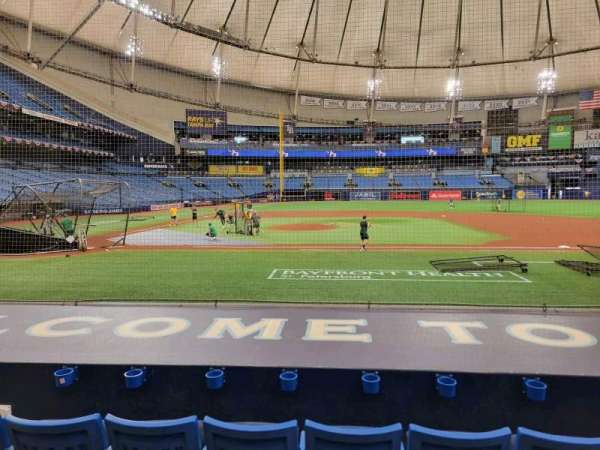 Tropicana Field, section: 114, row: n, seat: 5