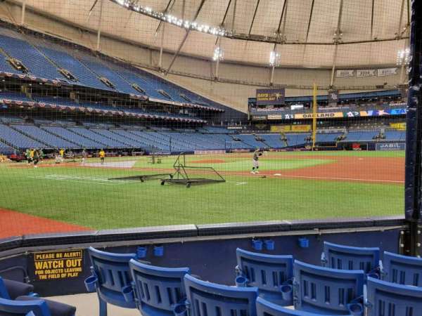 Tropicana Field, section: 120, row: g, seat: 6
