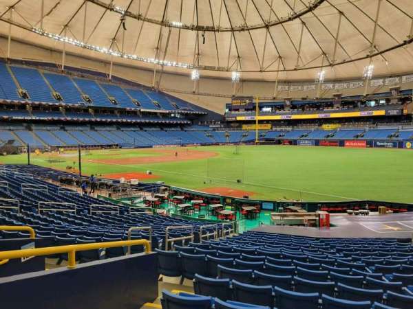 Tropicana Field, section: 134, row: cc, seat: 6