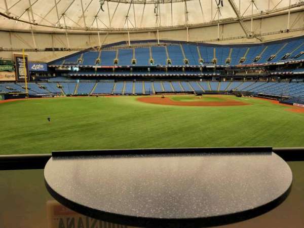 Tropicana Field, section: left field ledge, row: table 12, seat: 3