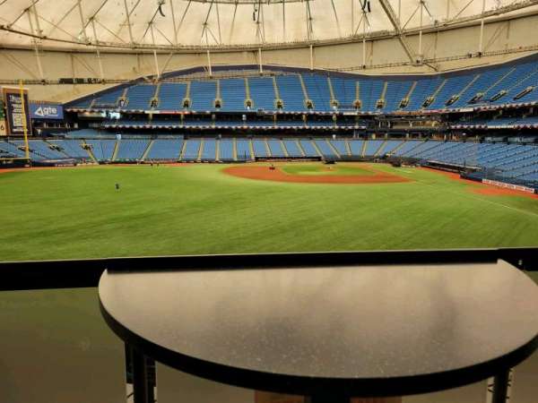 Tropicana Field, section: left field ledge, row: table 16, seat: 3