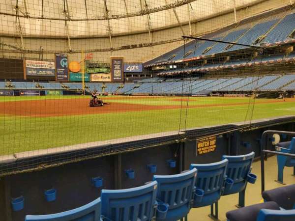Tropicana Field, section: 121, row: d, seat: 5
