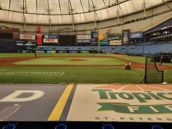 Tropicana Field, section: 111, row: l, seat: 5