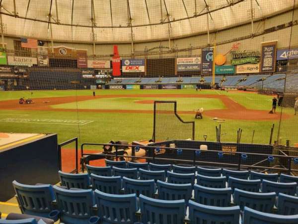Tropicana Field, section: 109, row: n, seat: 5