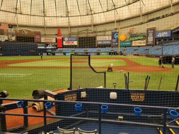 Tropicana Field, section: 109, row: j, seat: 5
