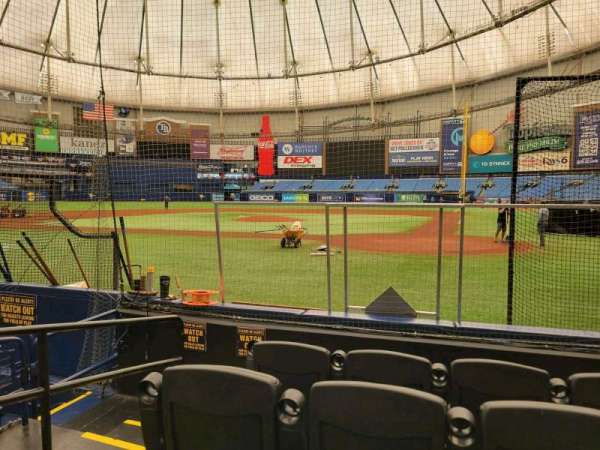 Tropicana Field, section: 107, row: g, seat: 3