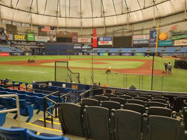 Tropicana Field, section: 107, row: n, seat: 5
