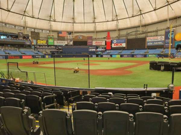 Tropicana Field, section: 103, row: n, seat: 4