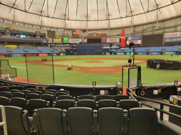 Tropicana Field, section: 101, row: n, seat: 3