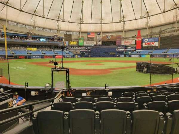 Tropicana Field, section: 102, row: n, seat: 3