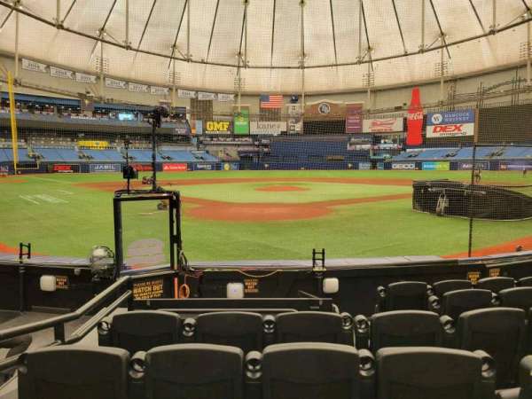Tropicana Field, section: 102, row: l, seat: 3