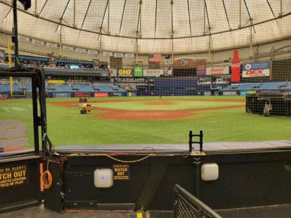 Tropicana Field, section: 104, row: g, seat: 3