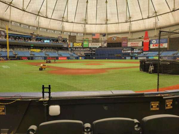 Tropicana Field, section: 104, row: g, seat: 6