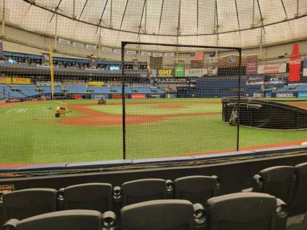 Tropicana Field, section: 108, row: g, seat: 3