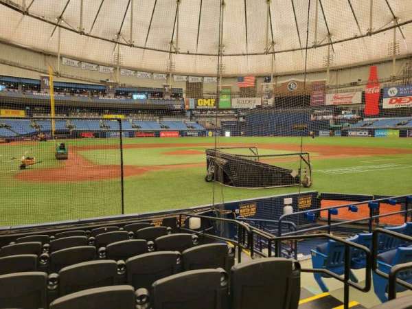 Tropicana Field, section: 108, row: l, seat: 3