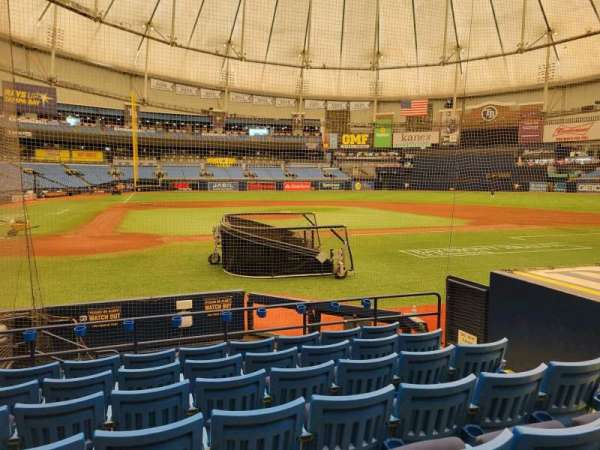 Tropicana Field, section: 110, row: n, seat: 5