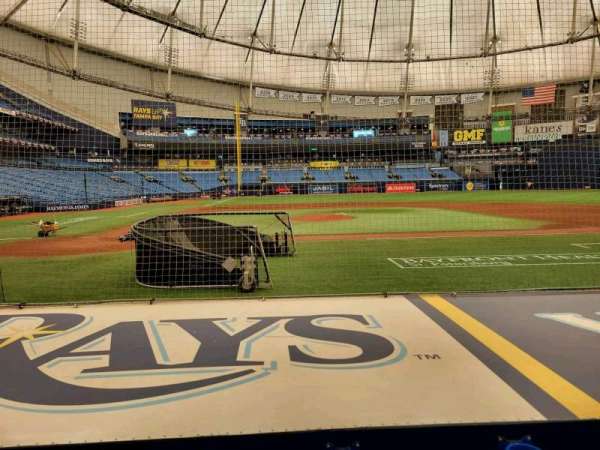 Tropicana Field, section: 112, row: l, seat: 5