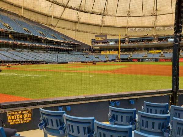 Tropicana Field, section: 120, row: g, seat: 5