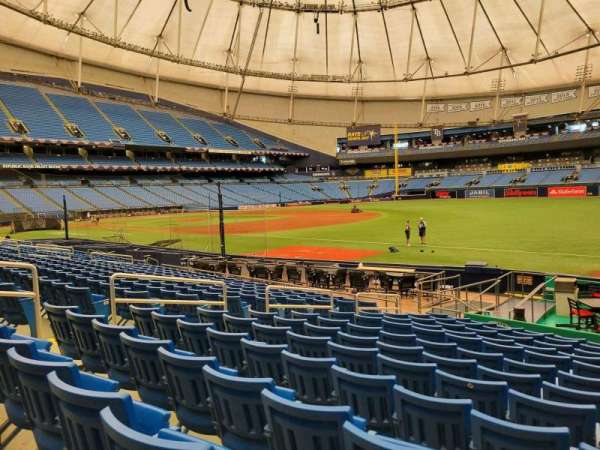 Tropicana Field, section: 130, row: t, seat: 10