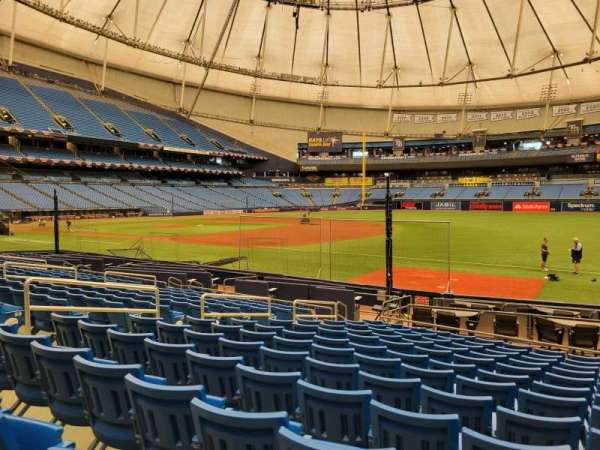 Tropicana Field, section: 128, row: t, seat: 10